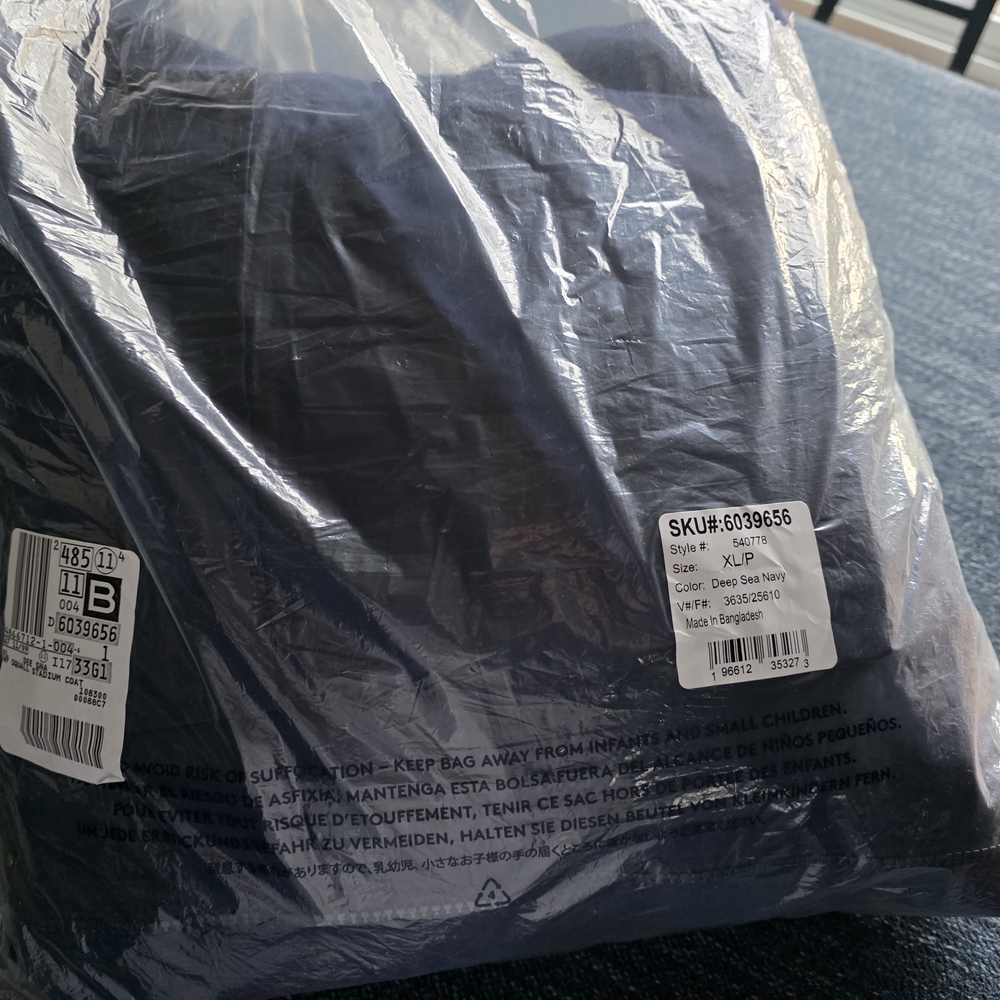 Lands' End Navy Blue Winter Coat NWT - Picture 2 of 6